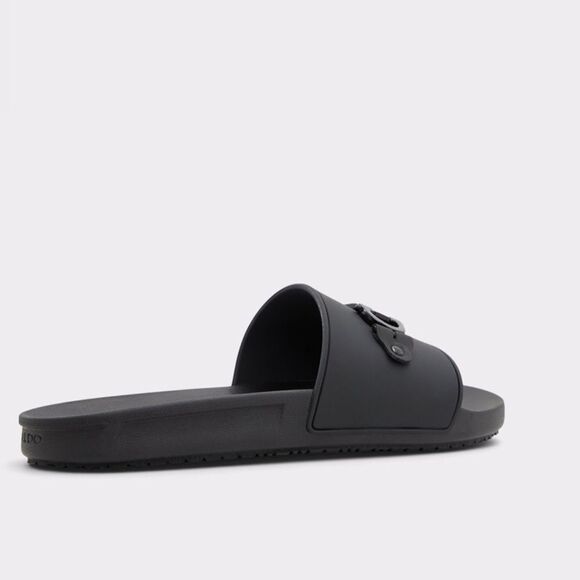 Also Loungeslide Slide sandal Black Mens Size 11 Nwt Without Box - Picture 5 of 11